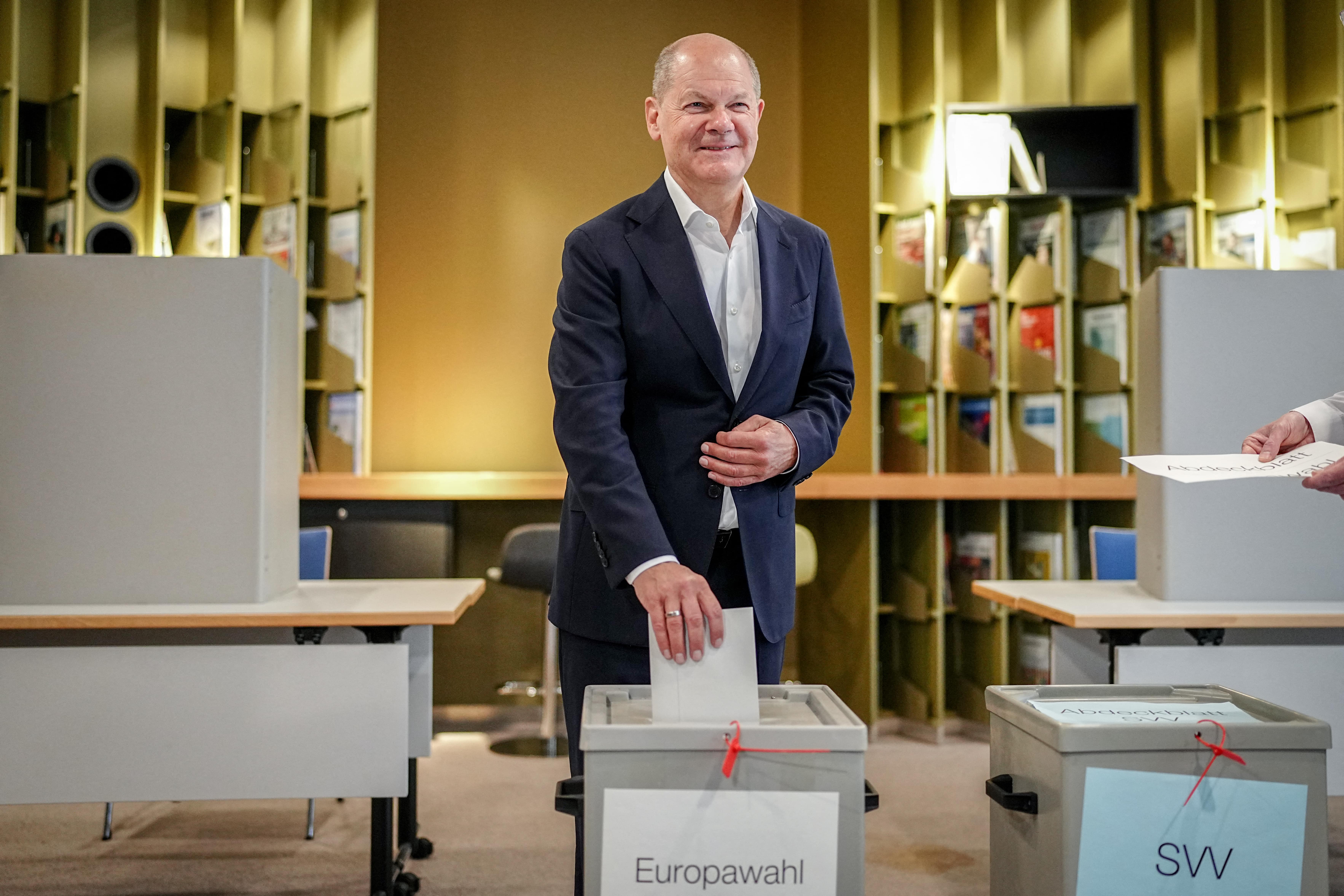 Klęska koalicji Scholza w wyborach europejskich? Wyniki exit poll